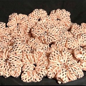 🎀 3 PACK PINK BLING LUXURY SCRUNCHIES